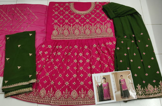 ASHIRWAD ANGEL Heavy Blooming Georgette With Heavy Sequence Work Sharar Salwar Suit